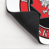 Saskatoon Runde Polnisch-Kanadisches Leaf Mousepad (Ecke)