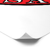 Saskatoon Runde Polnisch-Kanadisches Leaf Poster (Ecke)