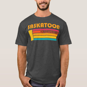 Saskatoon Saskatchewan Canada Vintag Distressed S T-Shirt