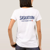 Saskatoon Saskatchewan Kanada Hübsche Skyline  T-Shirt (Rückseite)