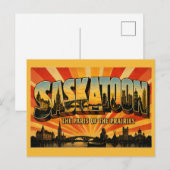 Saskatoon Saskatchewan Paris der Prärie Postkarte (Vorne/Hinten)
