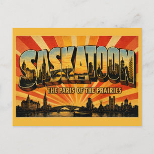 Saskatoon Saskatchewan Paris der Prärie Postkarte