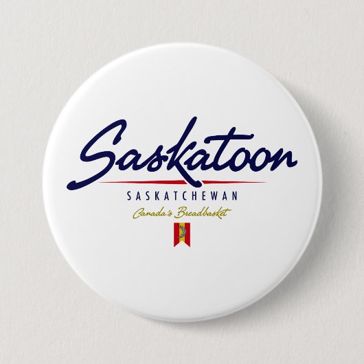 Saskatoon-Skript Button (Vorderseite)