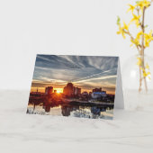 Saskatoon Sunset Karte (Gelbe Blume)