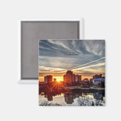 Saskatoon Sunset Magnet (Vorderseite/Rückseite)