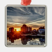 Saskatoon Sunset Ornament Aus Metall (Vorne)