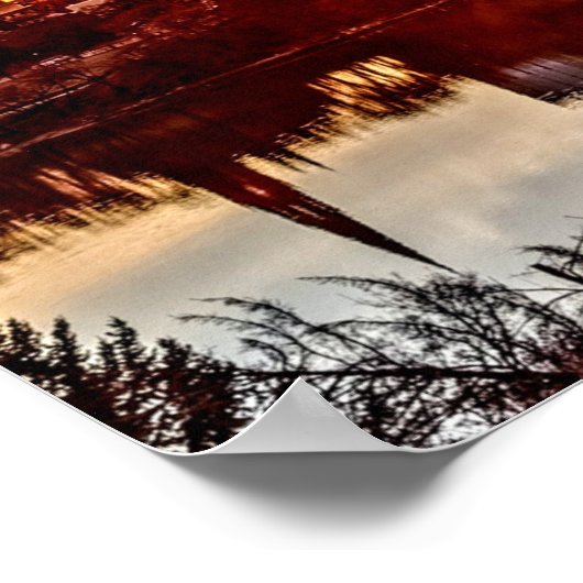 Saskatoon Sunset Poster (Ecke)