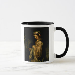 Saskia als Flora, 1634 Tasse