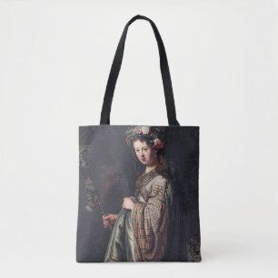 Saskia van Uylenburgh as Flora, Rembrandt, 1634 Tasche