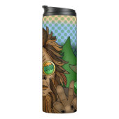 Sasqautch Peace Sign Thermosbecher (Nach rechts gedreht)