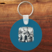 Sasquatch 67 Christmas Tree Funny Santa Bigfoot Schlüsselanhänger (Vorderseite)