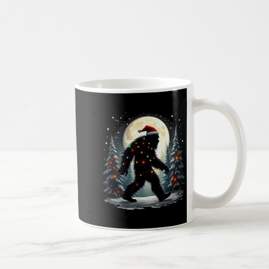 Sasquatch 67 Santa Bigfoot Christmas Tree Funny Kaffeetasse (Rechts)