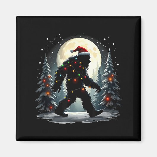 Sasquatch 67 Santa Bigfoot Christmas Tree Funny  Magnet (Vorne)