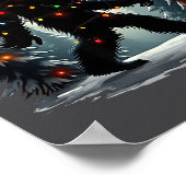 Sasquatch 67 Santa Bigfoot Christmas Tree Funny  Poster (Ecke)