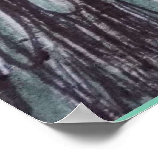 Sasquatch 7 ft 6 in einem großen Giganten G Poster (Ecke)