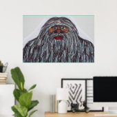 Sasquatch 7 ft 6 in einem großen Giganten G Poster (Heimbüro)