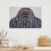 Sasquatch 7 ft 6 in einem großen Giganten G Poster (Küche)