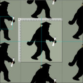 Sasquatch Abschluss Stoff (Kachel)