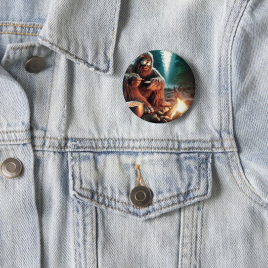 Sasquatch am Campfire Button (Beispiel)