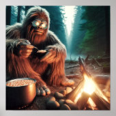 Sasquatch am Campfire Poster (Vorne)