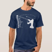 Sasquatch Angler Petroglyph T - Shirt (Vorderseite)