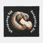 Sasquatch Ate My Sourdough Fleecedecke (Vorderseite (Horizontal))