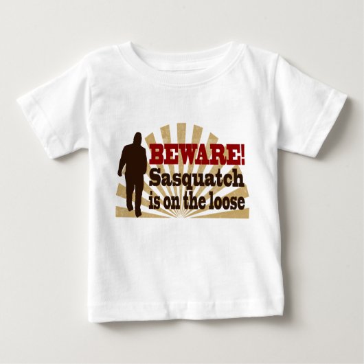 Sasquatch auf dem losen baby t-shirt (Vorderseite)