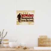 Sasquatch auf der Loose Poster (Küche)