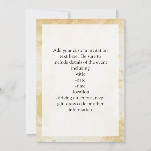 Sasquatch auf der Lose Einladung (Rückseite)