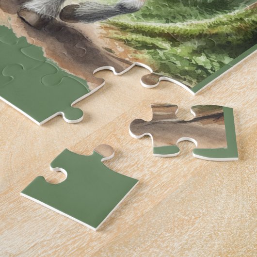 Sasquatch auf einem Gruppenweg Puzzle (Seite)