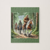 Sasquatch auf einem Gruppenweg Puzzle (Vertikal)