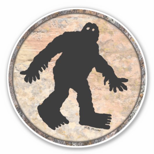 SASQUATCH AUFKLEBER (Vorderseite)