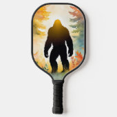 Sasquatch Autumn Landscape Sunset Pickleball Schläger (Rückseite)