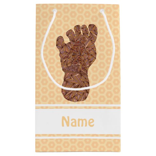 Sasquatch Bahn-Bigfoot-Spaß Kleine Geschenktüte (Rückseite)