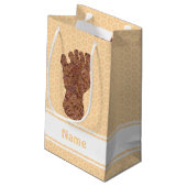 Sasquatch Bahn-Bigfoot-Spaß Kleine Geschenktüte (Rückseite Schrägansicht)