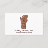 Sasquatch Bahn-Bigfoot-Spaß Visitenkarte (Rückseite)