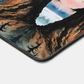 Sasquatch besichtigt sein Land und den Ozean Schreibtischunterlage (Ecke)