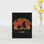 Sasquatch Best Mimi Squatch Ever Bigfoot Oma m Karte (Gelbe Blume)