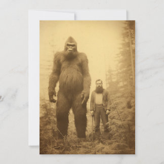 Sasquatch/Big Foot Einladungen, Kryptiden, lustig Einladung