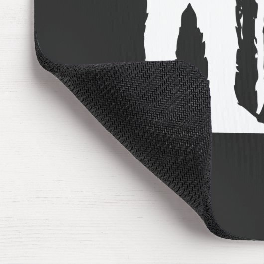 Sasquatch Bigfoot American Flag Mousepad (Ecke)