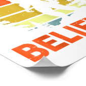 Sasquatch Bigfoot Don't Stop Believing Funny Bigfo Poster (Ecke)