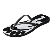 Sasquatch - Bigfoot drehen Reinfälle um Badesandalen (Schrägansicht)