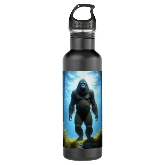 Sasquatch Bigfoot Edelstahlflasche (Vorderseite)