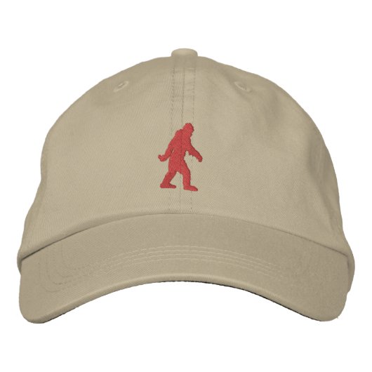 Sasquatch Bigfoot Embroidery Bestickte Baseballkappe (Vorderseite)