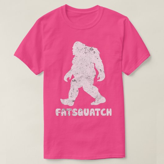 Sasquatch Bigfoot Fat T-Shirt (Design vorne)