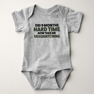 Sasquatch Bigfoot Funny Baby Jersey Bodysuit Strampler