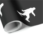 Sasquatch Bigfoot gegangenes Squatchin schnell Geschenkpapier (Rolleneckpunkt)