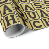 Sasquatch, Bigfoot Geschenkpapier (Rolleneckpunkt)