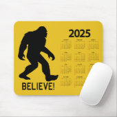 Sasquatch (Bigfoot) Glaube 2025 Kalender Mousepad (Mit Mouse)