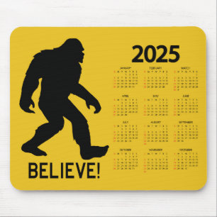 Sasquatch (Bigfoot) Glaube 2025 Kalender Mousepad